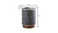 Luxe End Table Navy Navy Primary Living Space Modern Tabeltop Round Coffee & End Tables Round Wood Pedestal