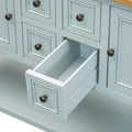 Cambridge Series Large Storage Vintage Console Table With Four Small Drawers And Bottom Shelf For Living Rooms, Entrances And Kitchens Lime White, Old Sku: Wf190263Aak Lime White Solid Wood Mdf