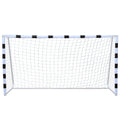 Portable Soccer Door Frame 6.6Ft High, Soccer Door, Courtyard Park For Youth Soccer Matches Black White Iron