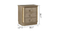 Medusa Queen 4Pc Bedroom Set Made With Wood In Gold Box Spring Not Required Queen Gold Wood 4 Piece Set Bedroom Bed Included,Dresser Included,Mirror Included,Nightstand Included Modern,Traditional Wood