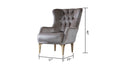 Lust Modern Style Chair In Taupe Taupe Modern Upholstered Wood