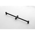 Shower System With Shower Head, Hand Shower, Slide Bar, Bodysprays, Shower Arm, Hose, Valve Trim, And Lever Handles Matte Black Wall Mounted Bathroom Brass