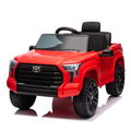 Officially Licensed Toyota Tundra Pickup,Electric Pickup Car Ride On For Kid, 12V Electric Ride On Toy,2.4G W Parents Remote Control,Electric Car For Kids,Three Speed Adjustable,Power Display Red Plastic
