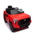 Officially Licensed Toyota Tundra Pickup,Electric Pickup Car Ride On For Kid, 12V Electric Ride On Toy,2.4G W Parents Remote Control,Electric Car For Kids,Three Speed Adjustable,Power Display Red Plastic