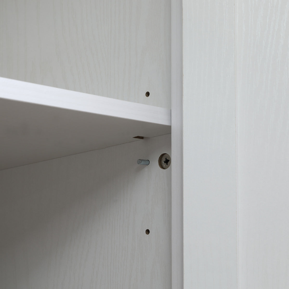 72" Freestanding 4 Door Kitchen Pantry, Storage Cabinet Organizer With 4 Tiers, And Adjustable Shelves, White White Mdf