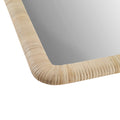 Natural Rattan Rectangle Wall Mirror Natural See Below Natural Mdf