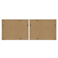 Hand Embellished Abstract 2 Piece Framed Canvas Wall Art Set Multi Wood