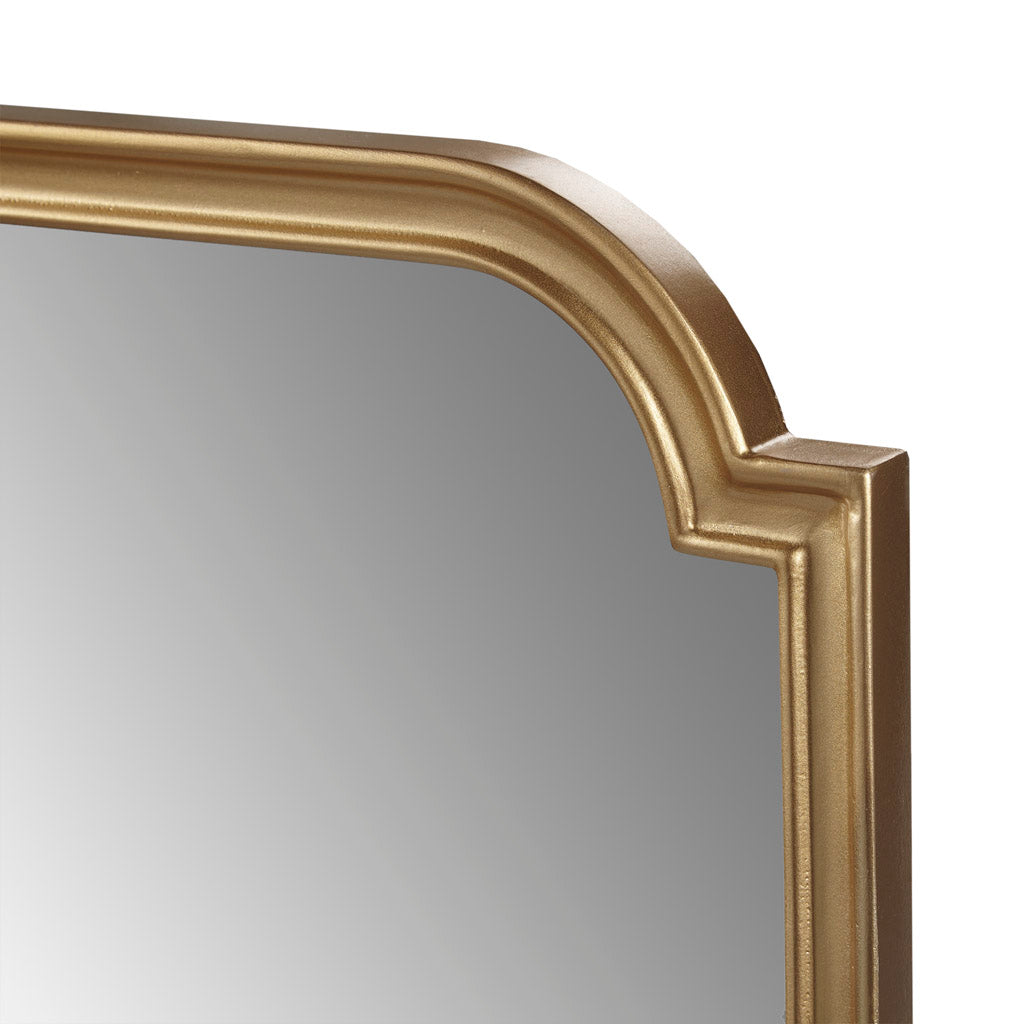 Gold Soped Wood Wall Mirror Gold Mdf