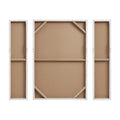 Hand Embellished Abstract 3 Piece Canvas Wall Art Set Silver Mdf