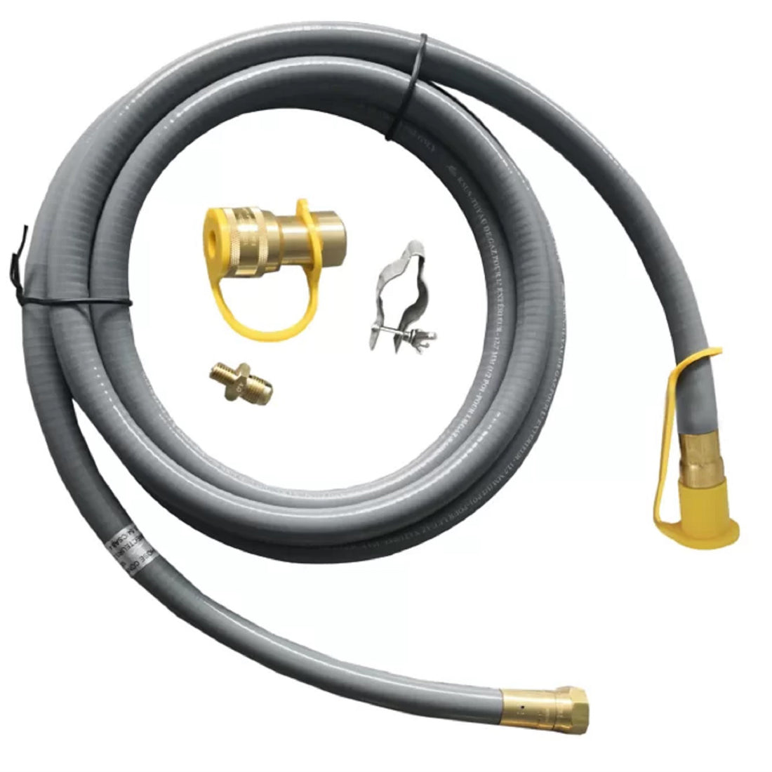 Fire Pit Natural Gas Conversion Kit Gray Modern Abs Rubber Steel Q235 Abs Rubber Steel Q235