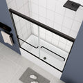 Bathtub Bypass Shower Door, Sliding Door, With 1 4