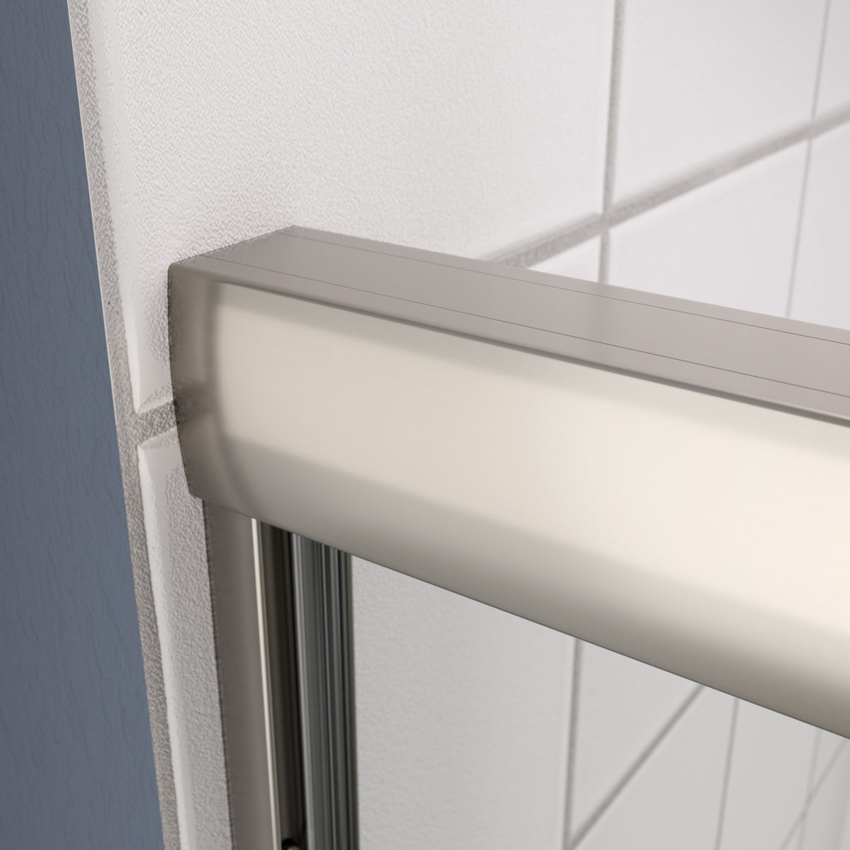 Bathtub Bypass Shower Door, Sliding Door, With 1 4" Tempered Glass And Chrome Finish 6058 Chrome Bathroom Aluminium Alloy