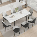 1.6 M Dining Table Panel Only The Turntable White Marble