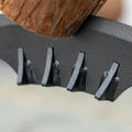 Firewood Kindling Splitter Stand With Hand Guard, Wood Splitter, Carbon Steel Manual Wood Cracker, Log Wedge Cutter, Single Blade, Black, 8.75