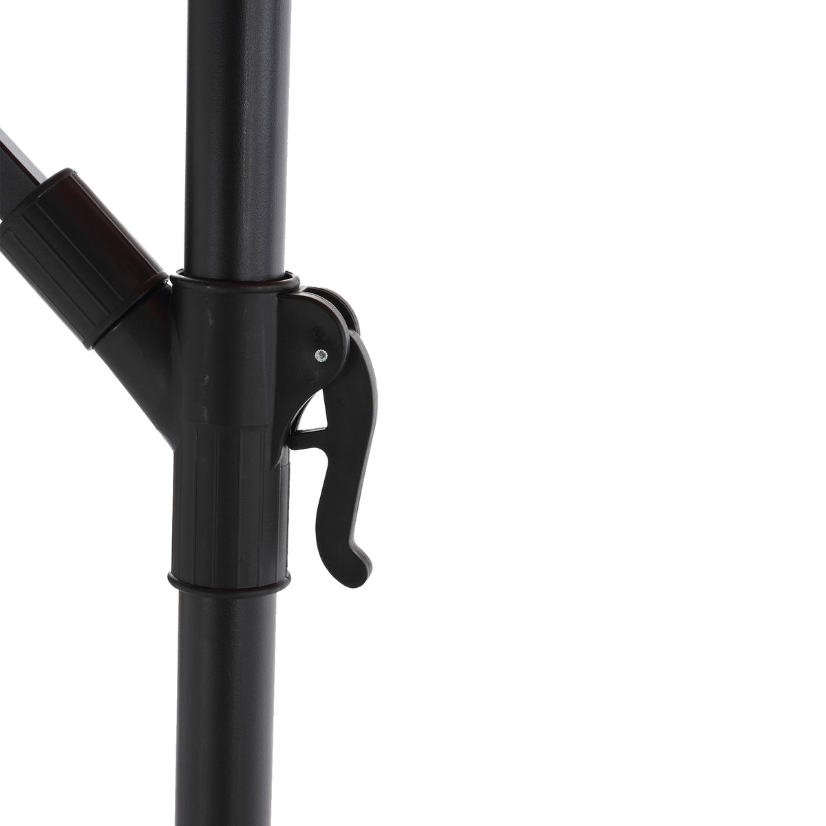 10Ft Solar Led Offset Hanging Market Patio Umbrella Khaki No Khaki Garden & Outdoor Steel