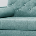 Club Chair Blue Fabric