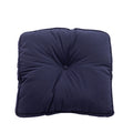 3 Pieces Outdoor Swivel Rocker Patio Chairs, 360 Degree Rocking Patio Conversation Set With Thickened Cushions And Glass Coffee Table For Backyard, Navy Blue Navy Blue Steel