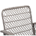3 Pieces Outdoor Swivel Rocker Patio Chairs, 360 Degree Rocking Patio Conversation Set With Thickened Cushions And Glass Coffee Table For Backyard, Blue Blue Steel