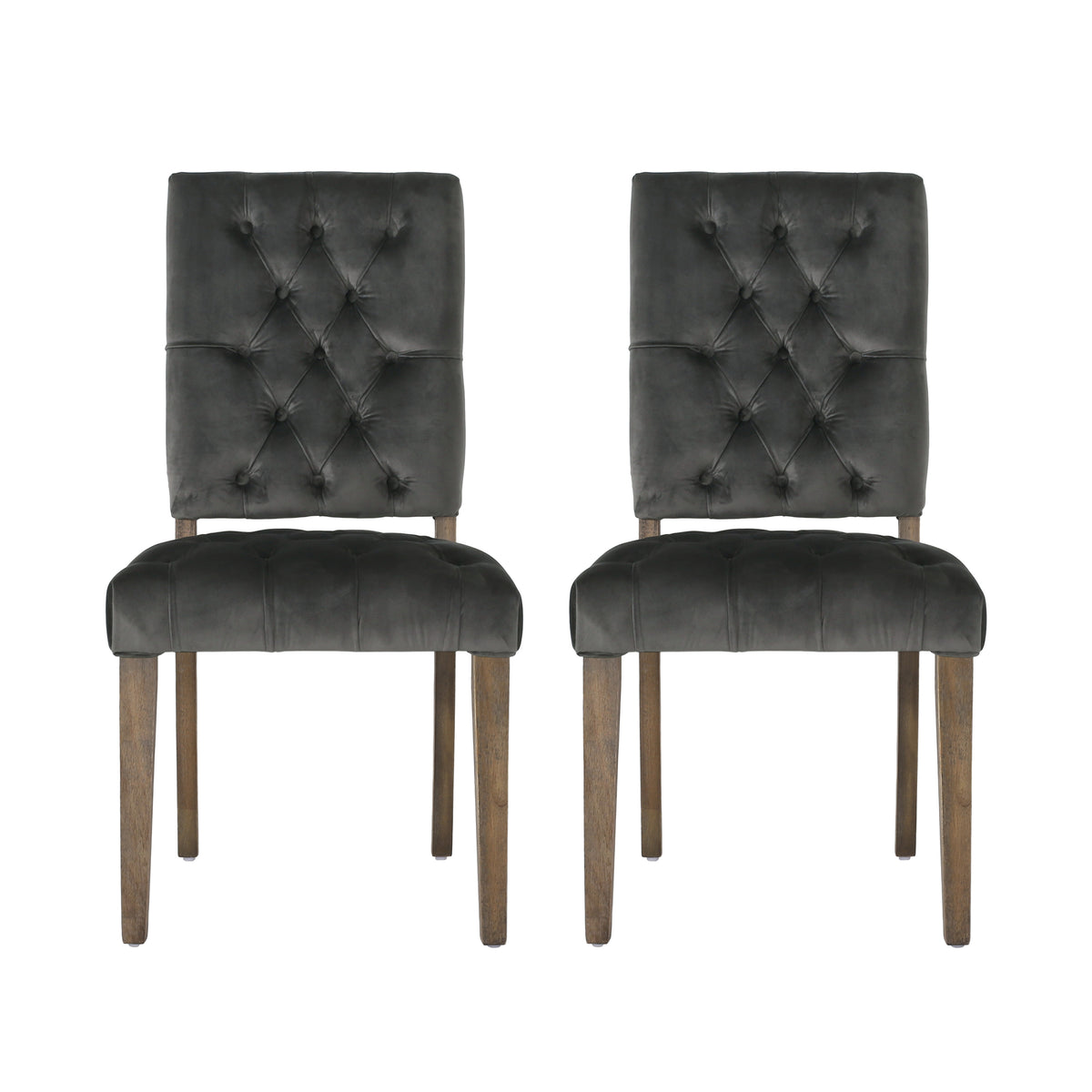 Dining Chair Charcoal Pu Leather