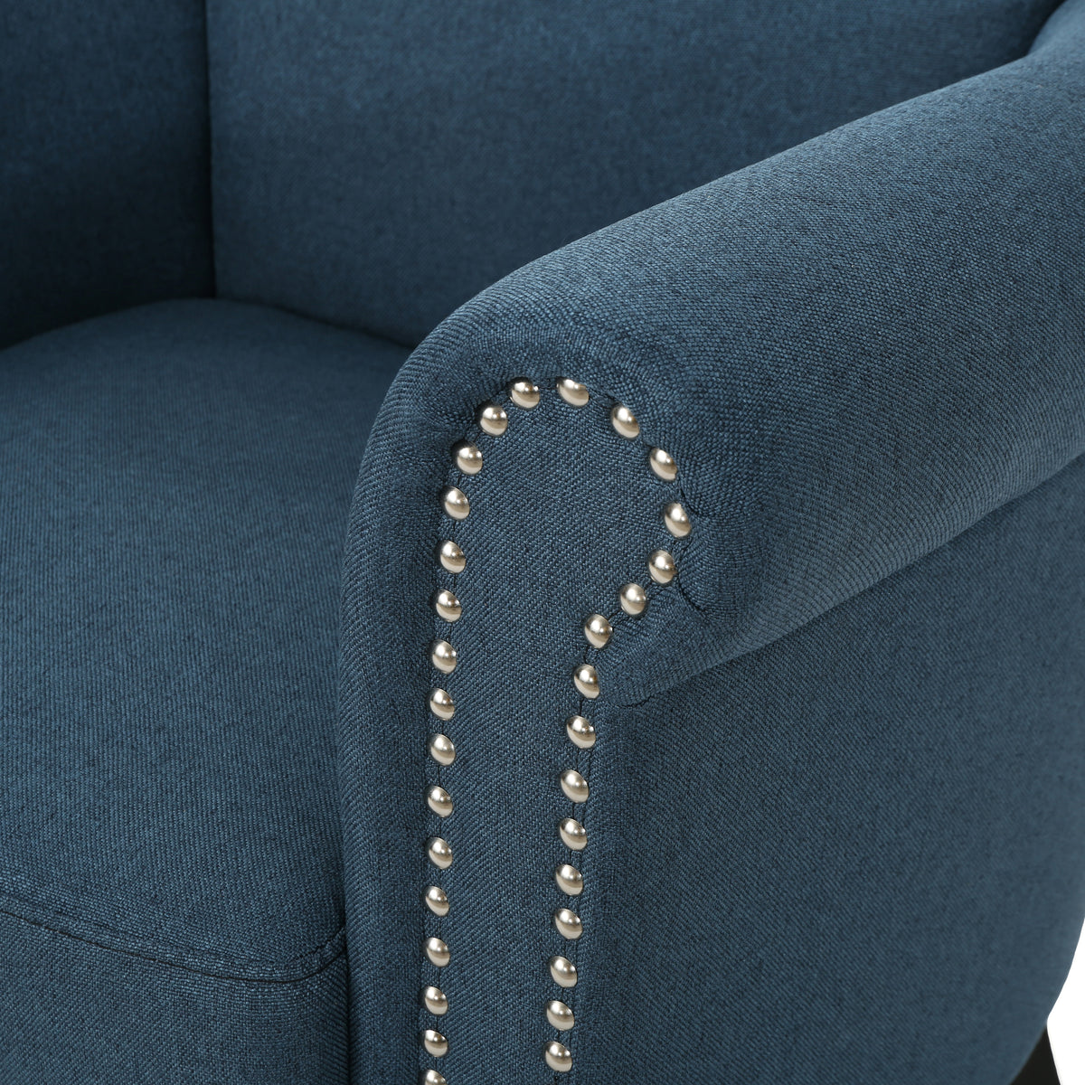 Club Chair Navy Blue Fabric