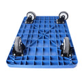 Hand Truck Upgraded Foldable Push Cart Dolly 660 Lbs Capacity Moving Platform Hand Truck Heavy Duty Space Saving Collapsible Swivel Push Handle Flat Bed Wagon Blue Metal Nylon