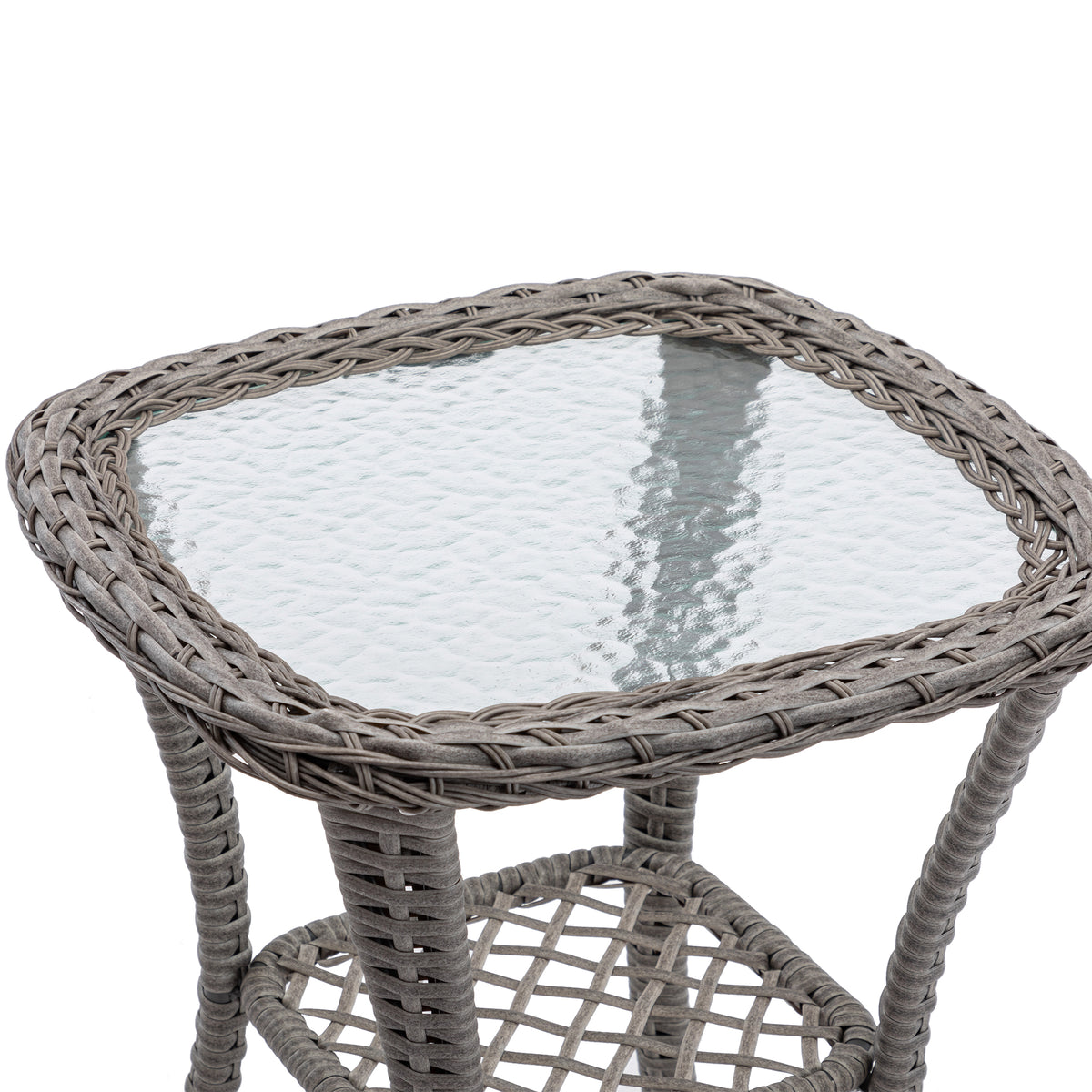 3 Pieces Outdoor Swivel Rocker Patio Chairs, 360 Degree Rocking Patio Conversation Set With Thickened Cushions And Glass Coffee Table For Backyard, Khaki Khaki Steel