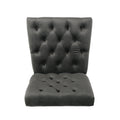 Dining Chair Charcoal Pu Leather