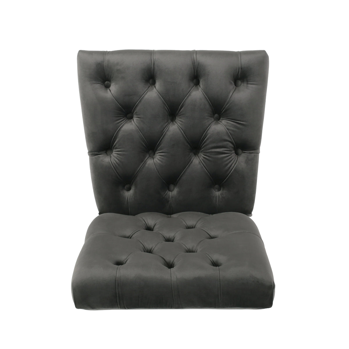 Dining Chair Charcoal Pu Leather