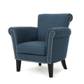 Club Chair Navy Blue Fabric