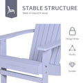 Wooden Adirondack Chair, Outdoor Patio Lawn Chair With Cup Holder, Weather Resistant Lawn Furniture, Classic Lounge For Deck, Garden, Backyard, Fire Pit, Gray Gray Wood