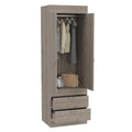 Armoire Tarento, Bedroom, Light Gray Light Gray Particle Board Engineered Wood