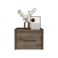 Floating Nightstand Calion, Bedroom, Dark Brown Dark Brown Particle Board Engineered Wood
