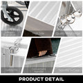 Textured Aluminum Portable Wheelchair Ramp For Home, Steps, Doorways, Foldable Handicap Ramp 2', Threshold Ramp With Durability For Strong Load Bearing Silver Aluminum