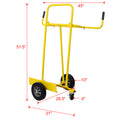 Steel Panel Cart,Drywall Sheet Cart & Panel Dolly 750Lbs Panel Service Cart Yellow Steel