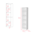 Bookcase Xs Benzoni, Office, White White Particle Board Engineered Wood