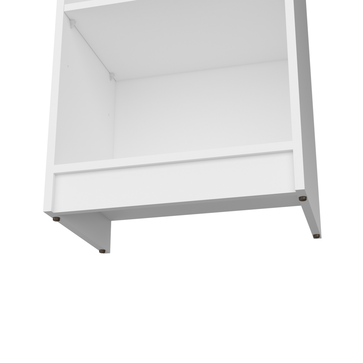 Bookcase Xs Benzoni, Office, White White Particle Board Engineered Wood