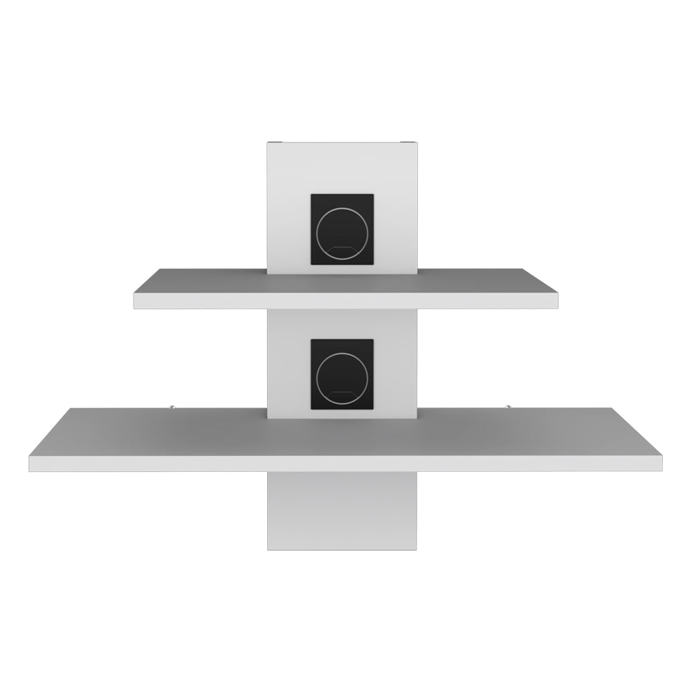 Shelf Ruston, Living Room, White White Particle Board Engineered Wood