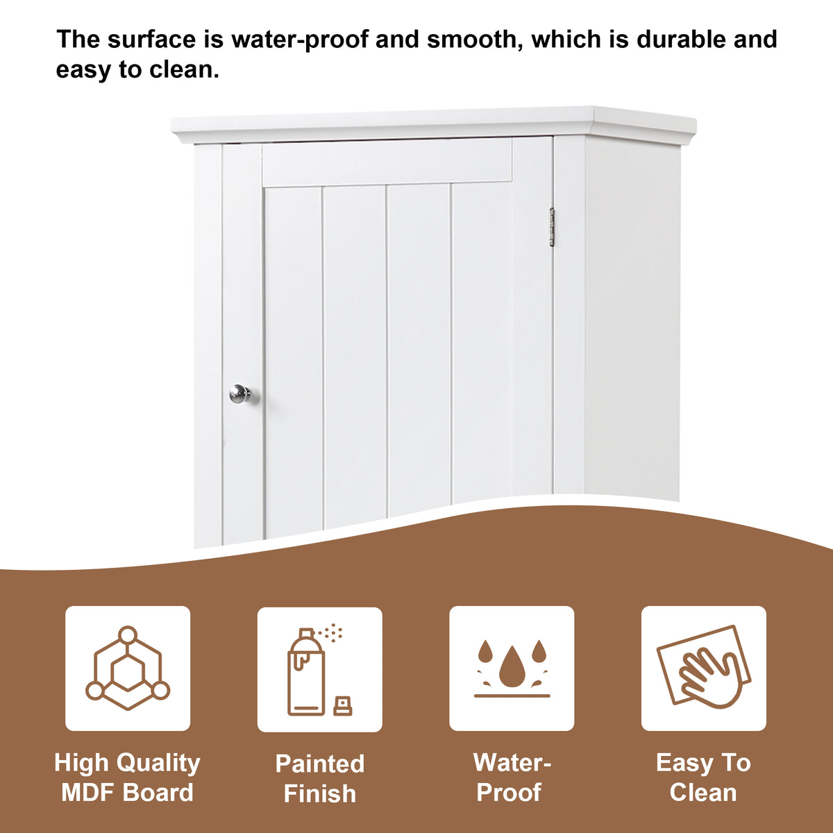 Tall Bathroom Storage Cabinet, Freestanding Storage Cabinet With Drawer And Adjustable Shelf, Mdf Board With Painted Finish, White Old Sku:Wf312727Aak White Mdf