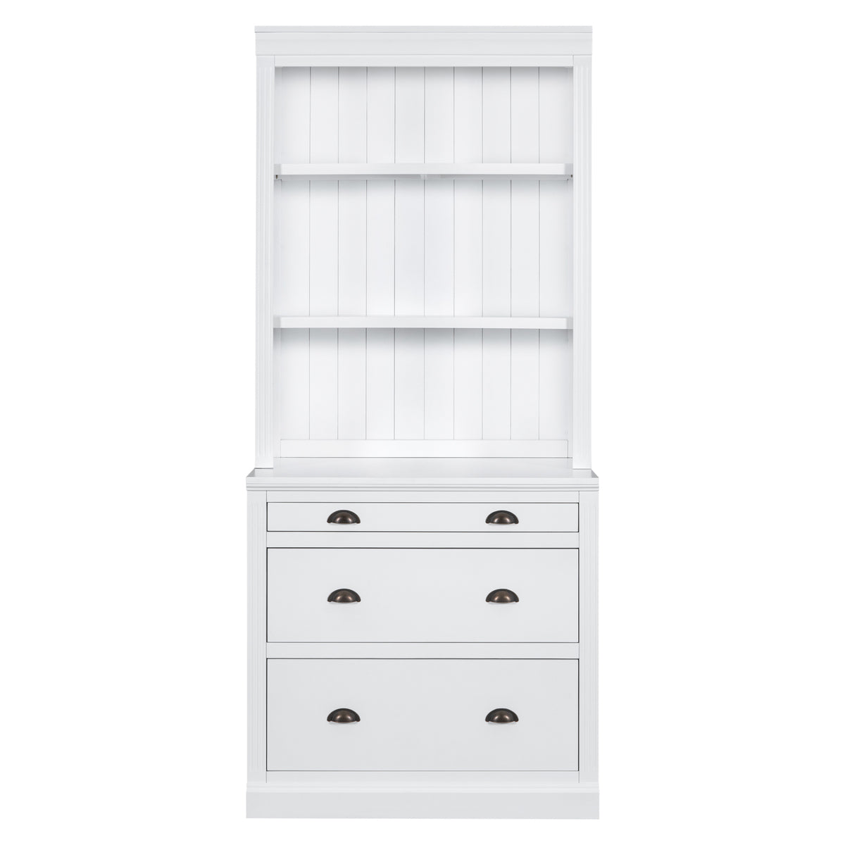 83.4"Tall Bookshelf &Writting Desk Suite,Modern Bookcase Suite With Led Lighting, Drawers,Study Desk And Open Shelves,2 Piece Set Storage Bookshelf For Living Room,Home Office,Study Room,White White Solid Wood Mdf