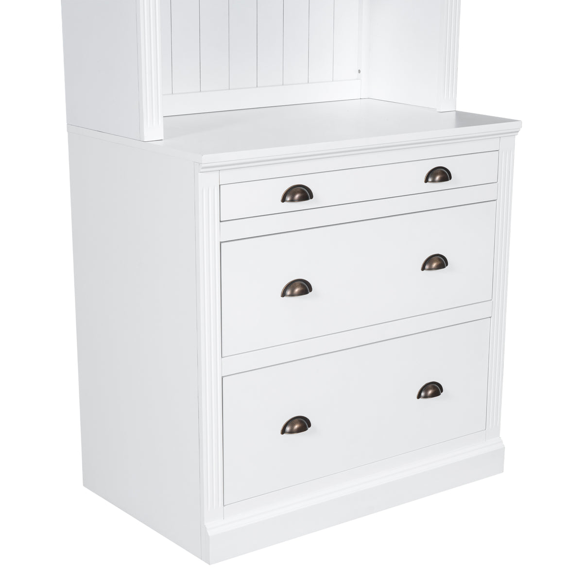 83.4"Tall Bookshelf &Writting Desk Suite,Modern Bookcase Suite With Led Lighting, Drawers,Study Desk And Open Shelves,2 Piece Set Storage Bookshelf For Living Room,Home Office,Study Room,White White Solid Wood Mdf