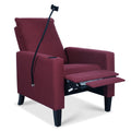 Recliner Chairs For Adults, Adjustable Recliner Sofa With Mobile Phone Holder & Cup Holder, Modern Reclining Chairs Fabric Push Back Recliner Chairs For Living Room, Bedroom, Red Red Foam Polyester