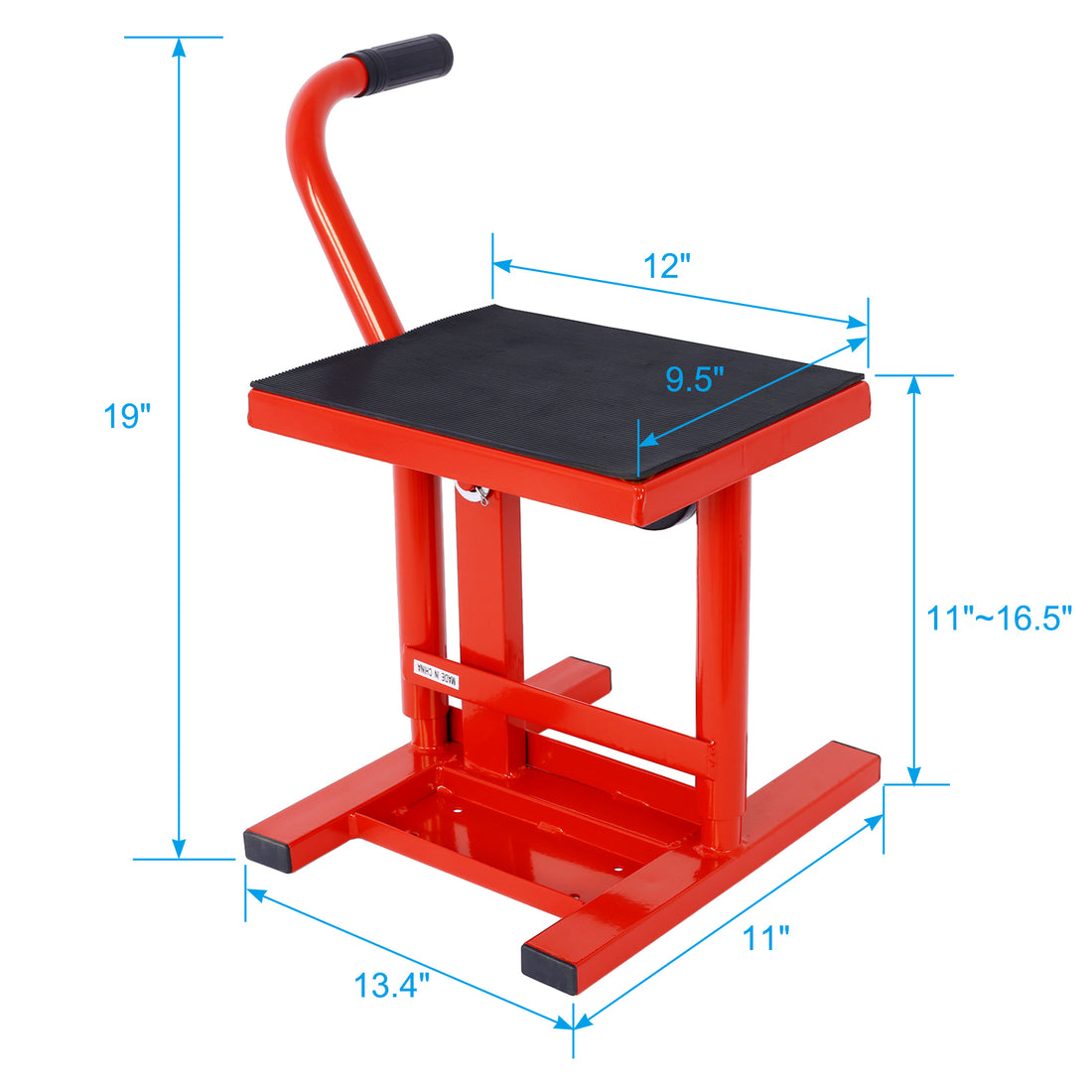 Motorcycle Dirt Bike Stands And Lifts Jack Stand Steel Lift 11" 16.5" Adjustable Height 330 Lbs Load Capacity Heavy Duty Steel Red Red Steel