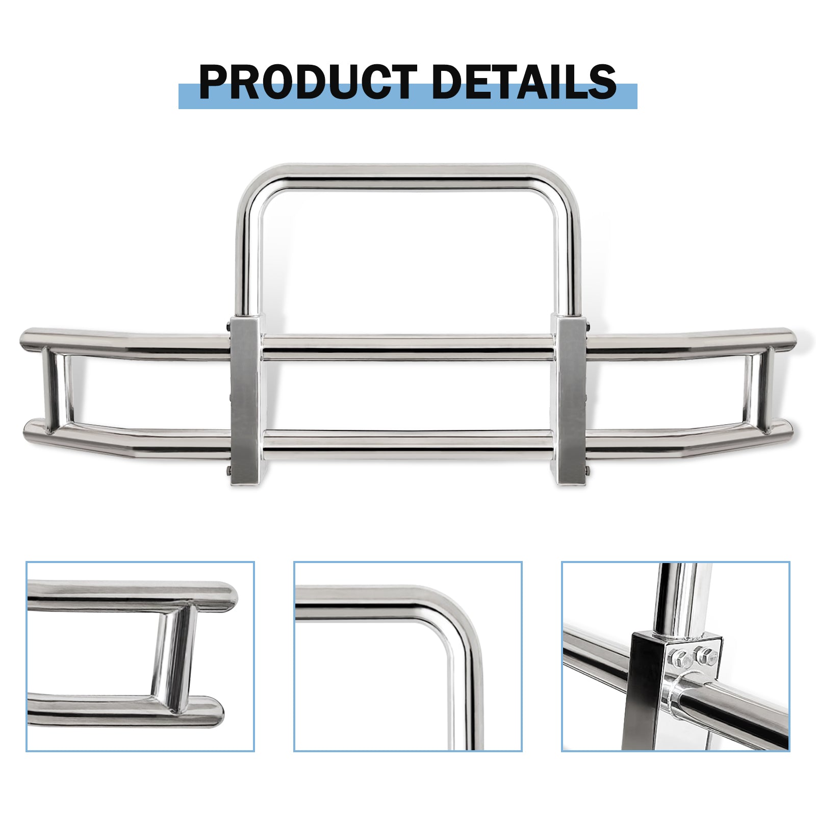 Detachable Stainless Steel Front Bumper S76H750 S05F Chrome Stainless Steel