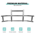 Stainless Steel Deer Guard Bumper For Kenworth T680 2008 2021 With Brackets Chrome Stainless Steel