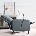 Recliner Chairs For Adults, Adjustable Recliner Sofa With Mobile Phone Holder & Cup Holder, Modern Reclining Chairs Fabric Push Back Recliner Chairs For Living Room, Bedroom, Gray Grey Foam Polyester
