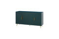 Wood Tv Stand With Storage Cabinet & Adjustable Shelves, Media Tv Console For Living Room Bedroom Navy Blue Navy Blue Mdf