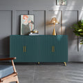 Wood Tv Stand With Storage Cabinet & Adjustable Shelves, Media Tv Console For Living Room Bedroom Navy Blue Navy Blue Mdf