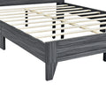 Queen Size Storage Platform Bed Frame With 4 Open Storage Shelves And Usb Charging Design,Gray Gray Solid Wood Mdf