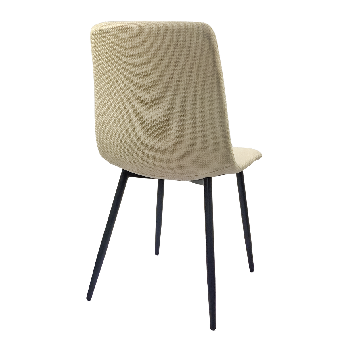 Dining Chairs Set Of 4,Modern Kitchen Dining Room Chairs,Upholstered Dining Accent Chairs In Linen Cushion Seat And Sturdy Black Metal Legs .Fabric Dining Chairs Beige Beige Kitchen Dining Chairs