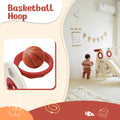 4 In 1 Toddler Slide And Swing Set, Kids Playground Climber Slide Playset With Basketball Hoop,Freestanding Combination For Babies Red 50 99 Lbs Hdpe Indoor & Outdoor Use
